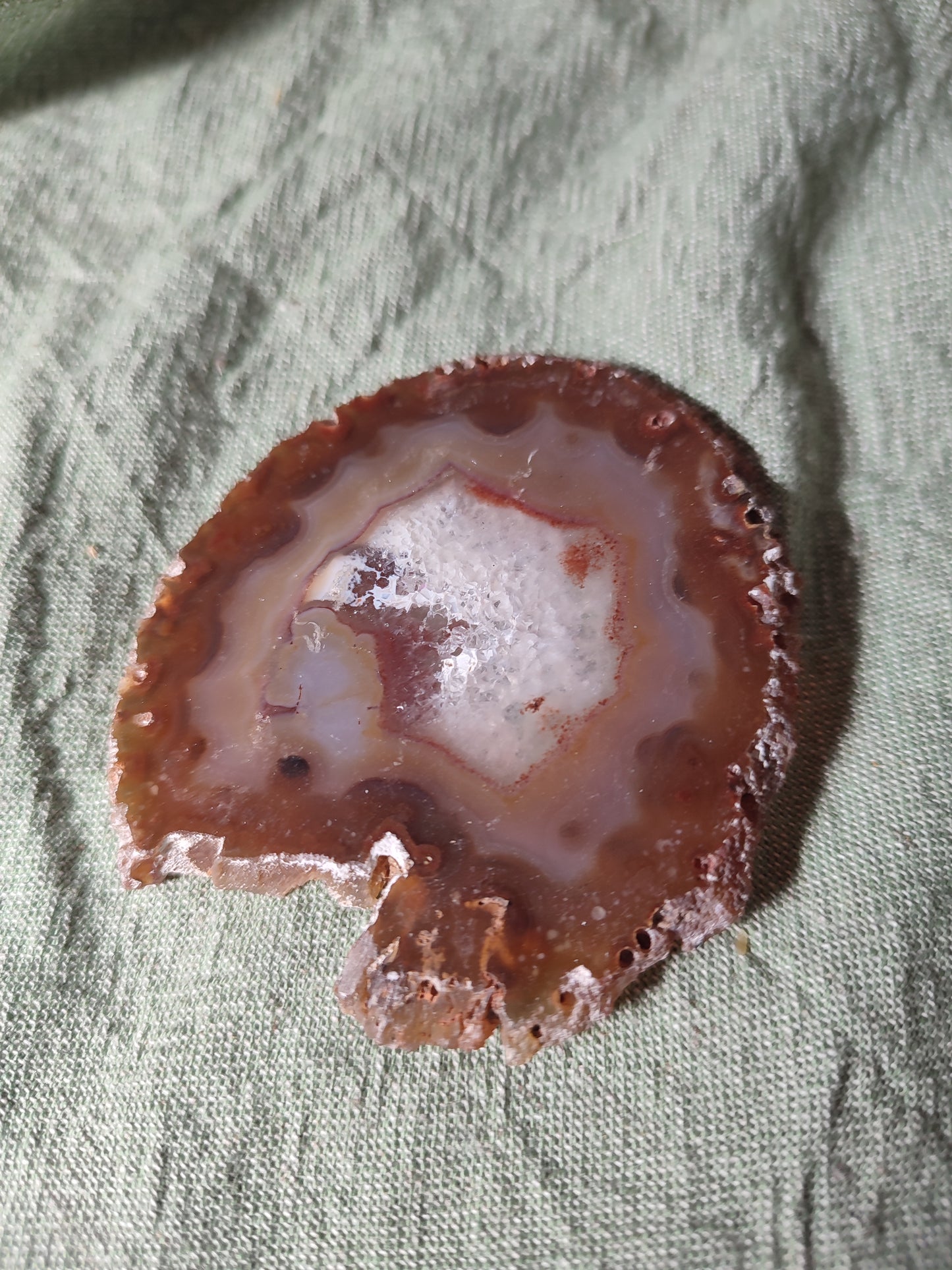 AGATE (tranche) +/- 6 cm diamètre
